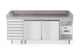 Arktic 2-dörrars pizzakylbord med 7 lådor, med granitbänkskiva, 250L, 230V/250W, 2020x802x(H)1000mm