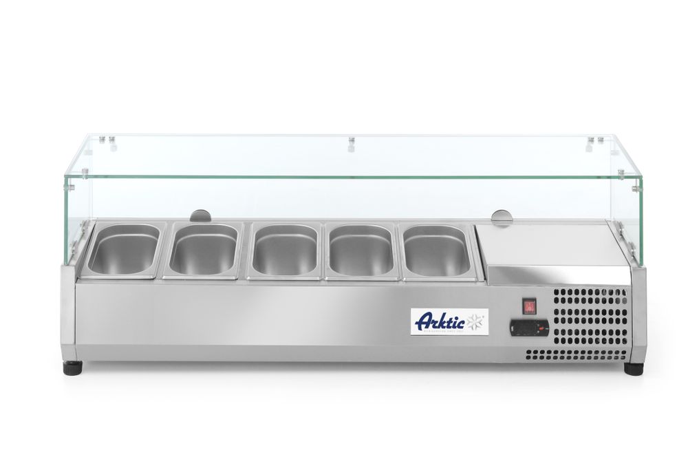Kyld serveringsbehållare GN 1/4, Arktic, 5x GN 1/4, 230V/180W, 1205x335x(H)460mm