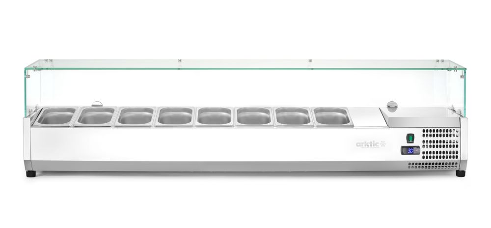 Arktic Kyld serveringsbehållare GN 1/4, 8x GN 1/4, 230V/180W, 1805x335x(H)460mm
