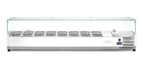 Arktic Kyld serveringsbehållare GN 1/4, 8x GN 1/4, 230V/180W, 1805x335x(H)460mm