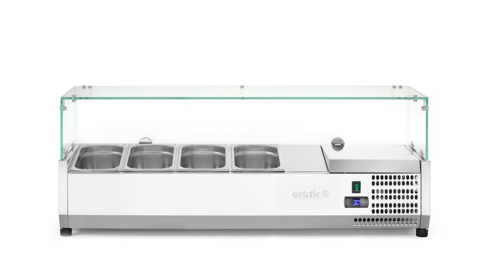 Arktic Kyld serveringsbehållare GN 1/3, 7x GN 1/3, 230V/180W, 1605x420x(H)460mm