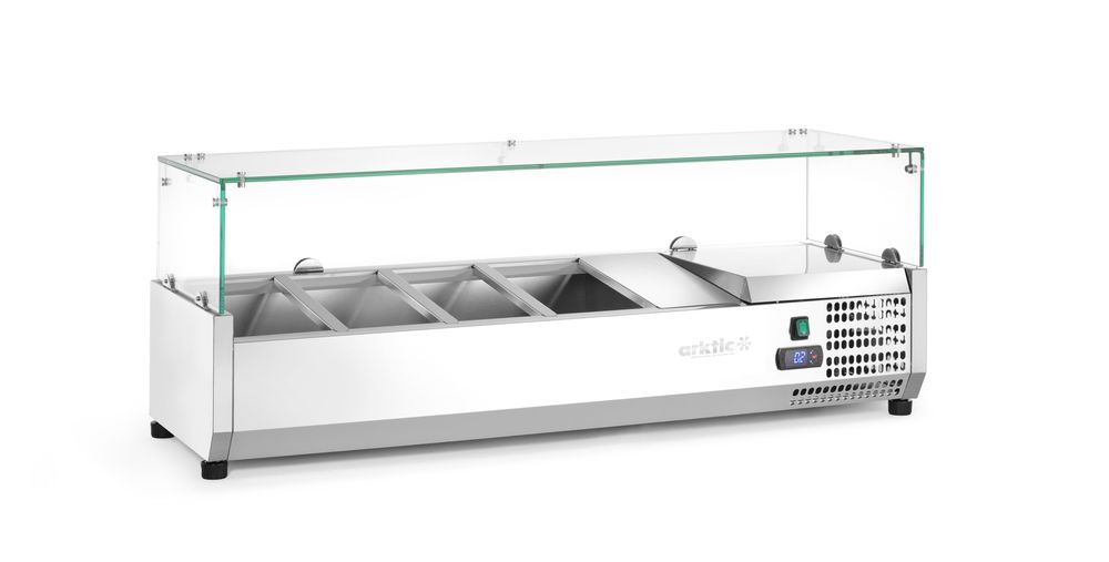 Arktic Kyld serveringsbehållare GN 1/3, 4x GN 1/3, 230V/180W, 1208x400x(H)456mm