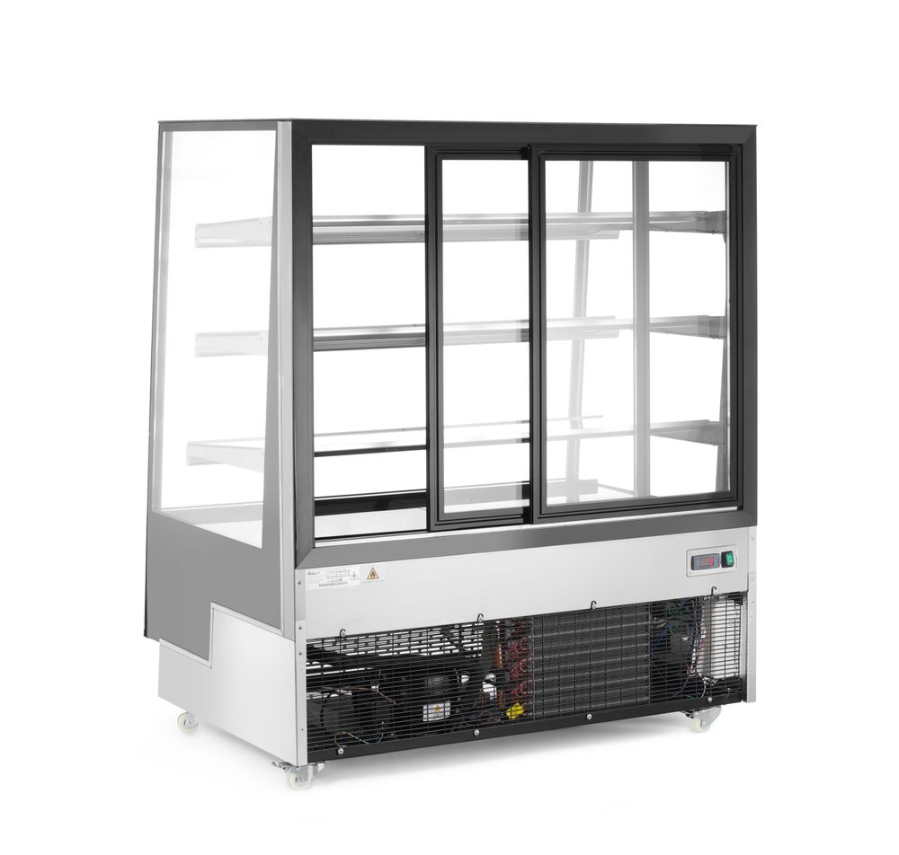 Arktic Kylskåp med 3 sneda hyllor, 650L, Svart, 230V/490W, 1200x833x(H)1460mm