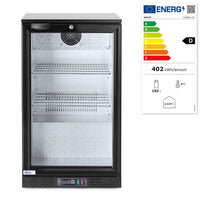 Arktic Kylskåp med barfunktion, enkeldörr, 86L, Svart, 220-240V/120W, 500x530x(H)865mm