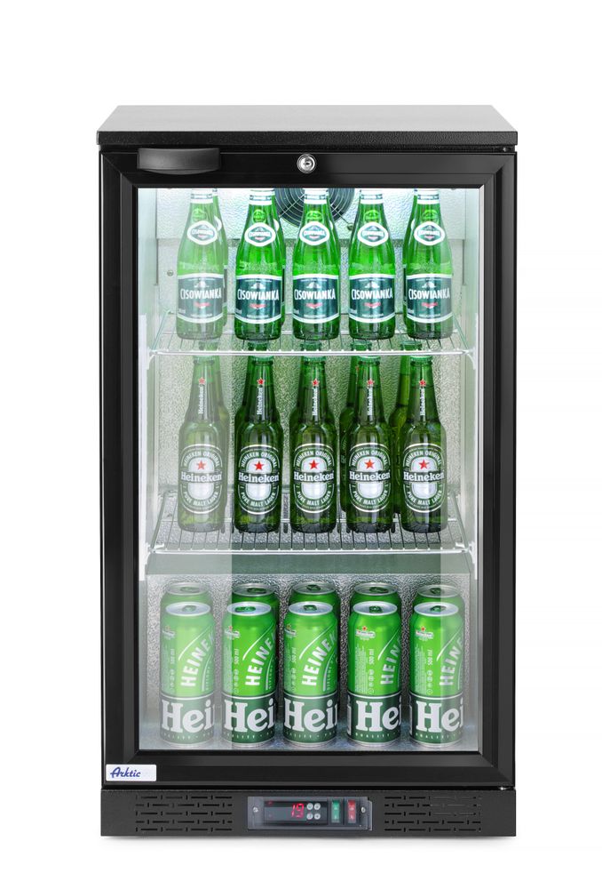 Arktic Kylskåp med barfunktion, enkeldörr, 86L, Svart, 220-240V/120W, 500x530x(H)865mm