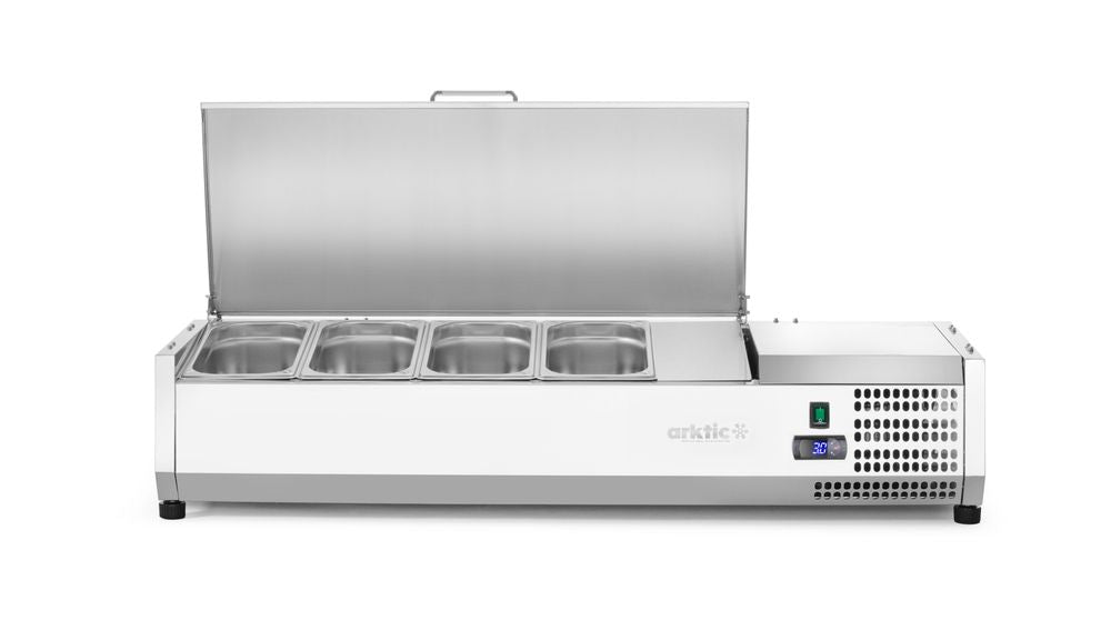 Arktic Kyld serveringsbehållare GN 1/3, 4x GN 1/3, 230V/180W, 1205x420x(H)630mm