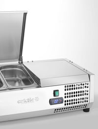 Arktic Kyld serveringsbehållare GN 1/3, 6x GN 1/3, 230V/180W, 1405x420x(H)630mm