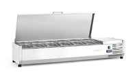 Arktic Kyld serveringsbehållare GN 1/3, 6x GN 1/3, 230V/180W, 1405x420x(H)630mm