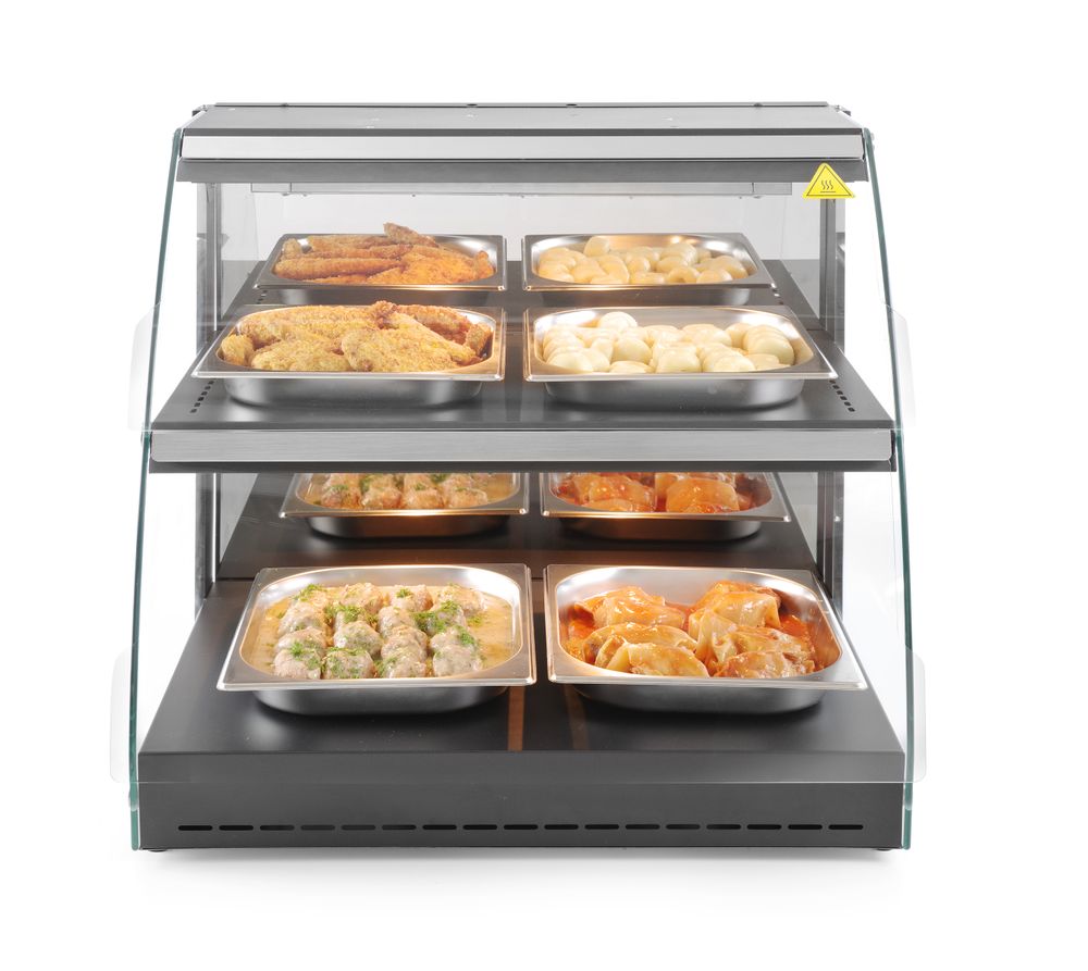 Hendi Uppvärmd bänkdisplay i kvarts, 230V/560W