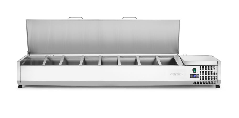 Arktic Kyld serveringsbehållare GN 1/3, 8x GN 1/3, 230V/180W, 1805x420x(H)630mm