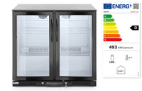 Arktic Barkyl med två dörrar, 158L, Svart, 230V/160W, 900x530x(H)865mm