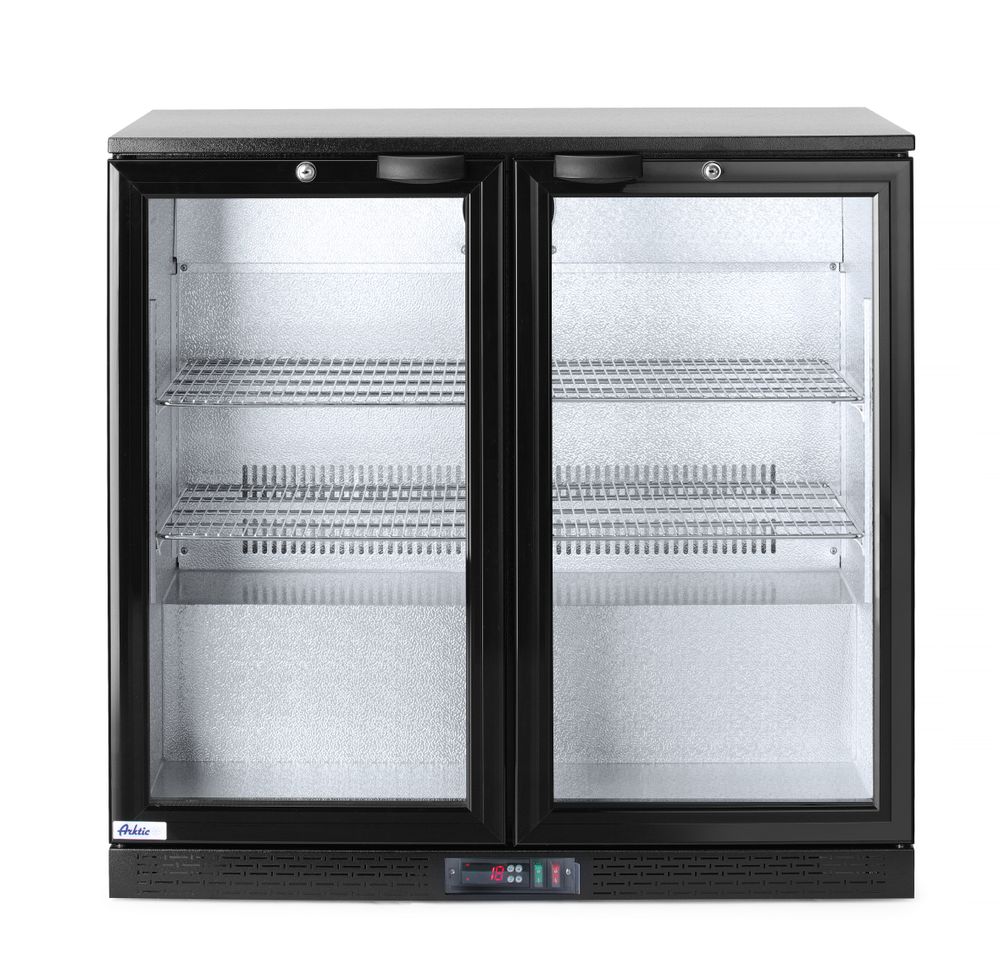 Arktic Barkyl med två dörrar, 158L, Svart, 230V/160W, 900x530x(H)865mm