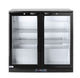 Arktic Barkyl med två dörrar, 158L, Svart, 230V/160W, 900x530x(H)865mm