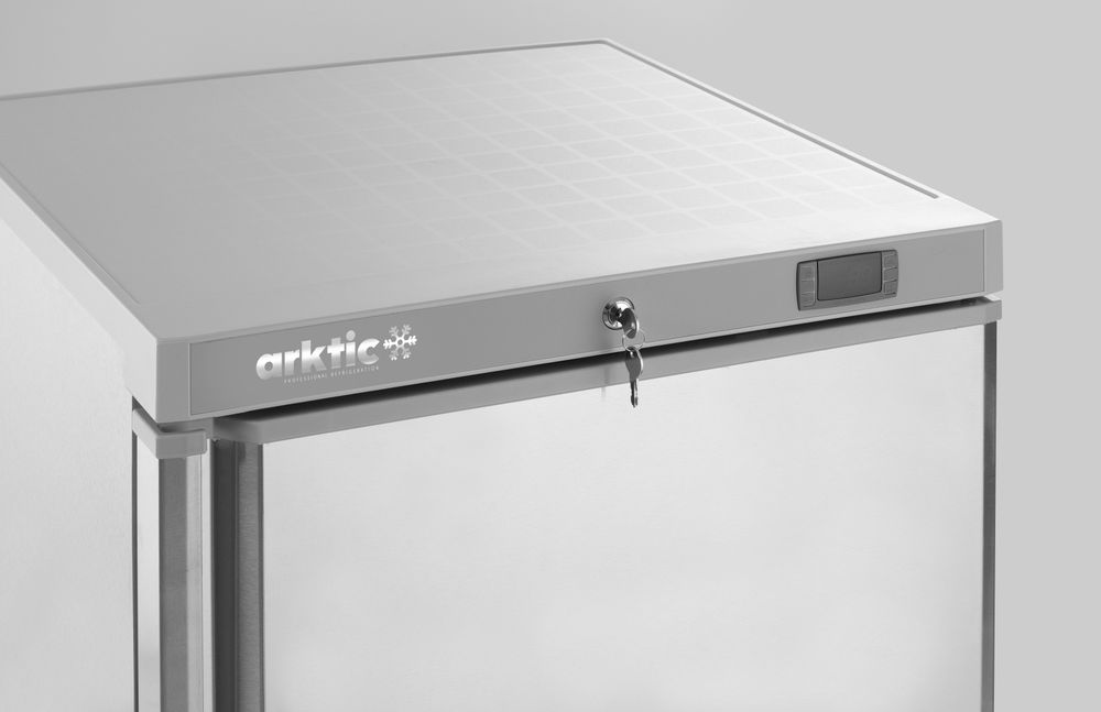 Arktic Budget Line frysskåp i rostfritt stål, Budget Line, 230V/111W, 598x655x(H)838mm