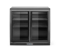 Arktic Kylskåp med barfunktion och dubbla skjutdörrar, 158L, Svart, 220-240V/160W, 900x520x(H)870mm