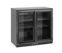 Arktic Kylskåp med barfunktion och dubbla skjutdörrar, 158L, Svart, 220-240V/160W, 900x520x(H)870mm