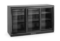 Arktic Kylskåp med barfunktion och trippelskjutdörrar, 308L, Svart, 220-240V/160W, 1350x520x(H)865mm