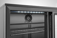 Arktic Kylskåp med barfunktion och trippelskjutdörrar, 308L, Svart, 220-240V/160W, 1350x520x(H)865mm