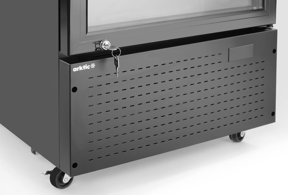 Arktic Kylskåp med barfunktion och bakgrundsbelyst panel, enkeldörr, 254L, Svart, 220-240V/250W, 578x605x(H)1980mm