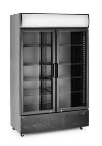 Arktic Kylskåp med barfunktion och bakgrundsbelyst panel, dubbeldörr, 512L, Svart, 220-240V/510W, 1120x585x(H)1900mm