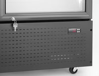 Arktic Kylskåp med barfunktion och bakgrundsbelyst panel, dubbeldörr, 512L, Svart, 220-240V/510W, 1120x585x(H)1900mm