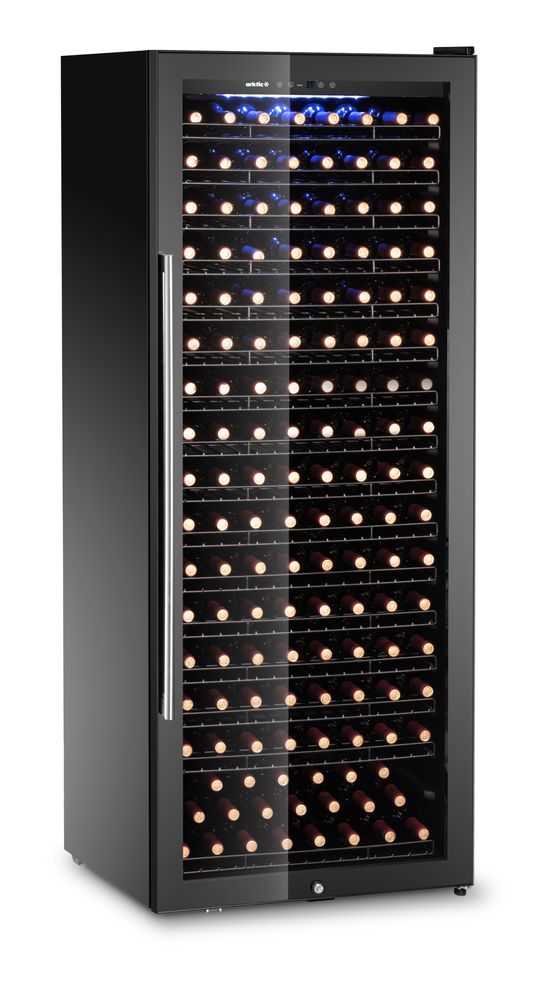 Wine cooler, 1-zone, 224 bottles, Arktic, 542L, Black, 685x700x(H)1833mm