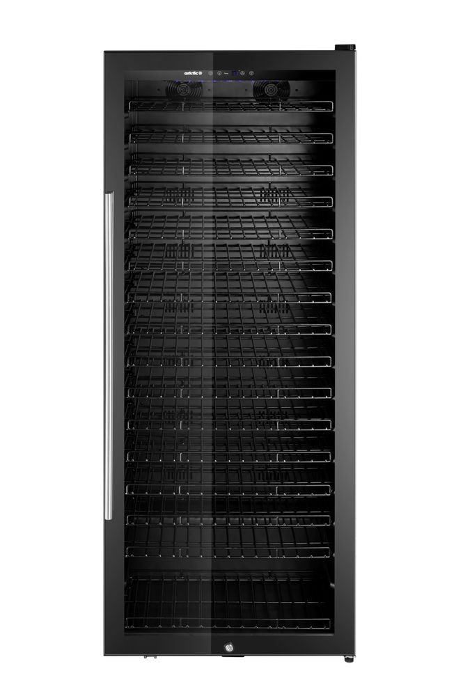 Arktic Vinkyl, 1 zon, 224 flaskor, 542L, Svart, 685x700x(H)1833mm