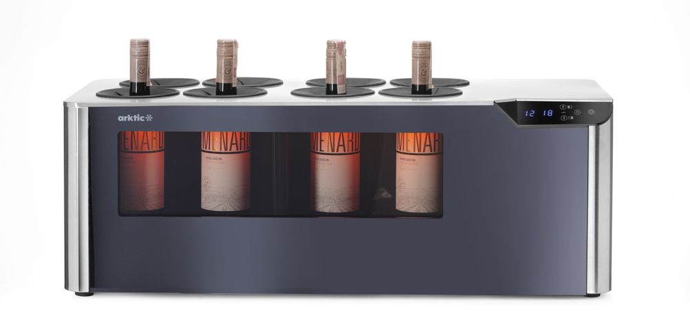 Arktic Vinkyl för bänkskiva, 2-zons Cellar, Svart, 220-240V/60W, 800x350x(H)293mm