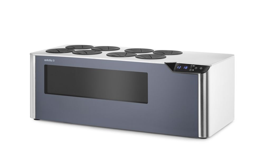 Arktic Vinkyl för bänkskiva, 2-zons Cellar, Svart, 220-240V/60W, 800x350x(H)293mm