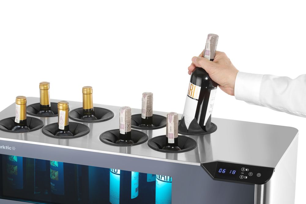 Arktic Vinkyl för bänkskiva, 2-zons Cellar, Svart, 220-240V/60W, 800x350x(H)293mm
