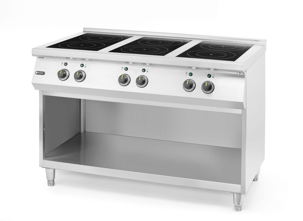 HENDI Induktionsspis med 6 plattor, 400V/25500W