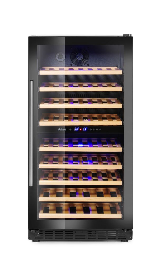 Wine cooler, 2-zone, 72 bottles, Arktic, 232L, 220-240V/110W, 595x675x(H)1215mm