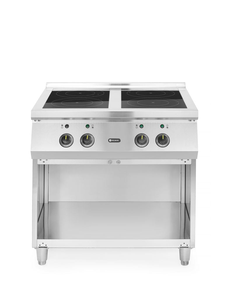 Induktionsspis med 4 plattor, HENDI, 400V/17000W, 800x720x(H)854mm