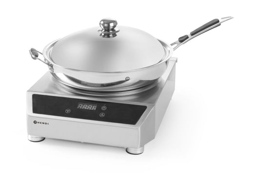 HENDI Induktionswok 3500, Profi Line, Induktionswok + wokpanna, 230V/3500W