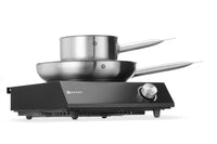 Hendi Set: Induktionsspis 3500W + kastrull + stekpanna, Svart, 220-240V/3500W, 320x395x(H)95mm