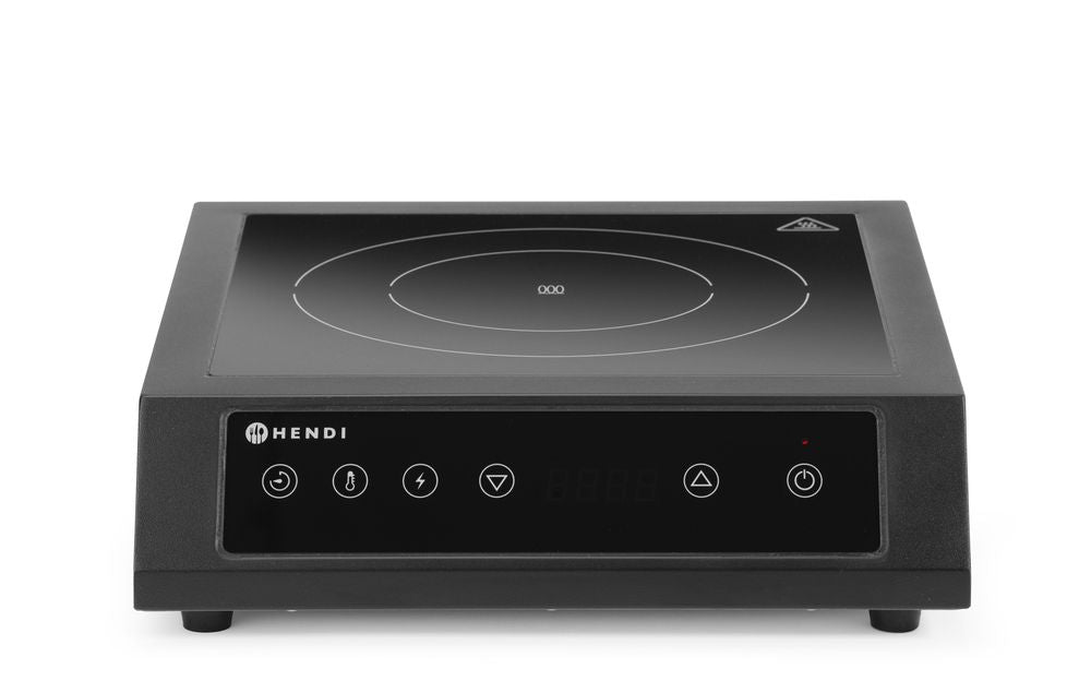HENDI Induktionshäll 3500 D XL, Svart, 220-240V/3500W