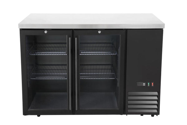 Refrigerated bar counter, glass doors