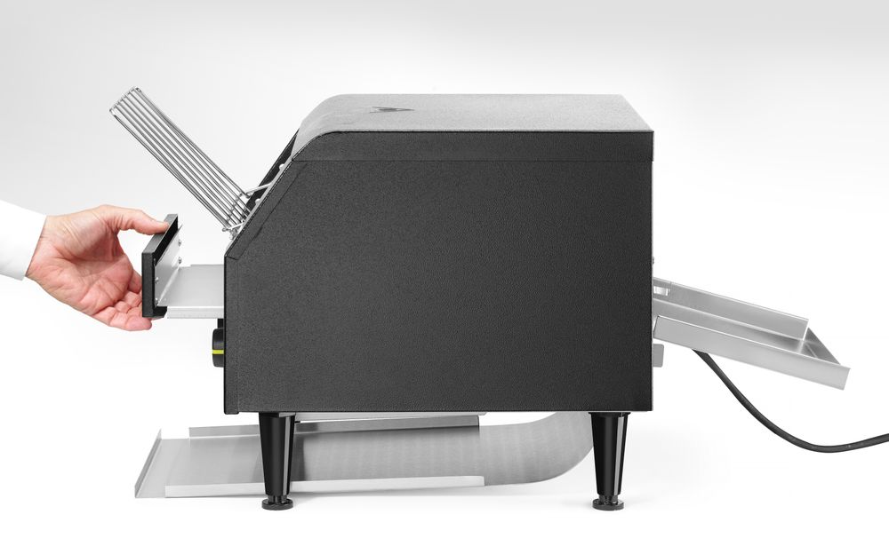 Hendi Dubbel brödrost med transportband, Svart, 230V/2240W