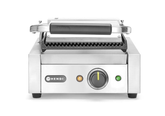 HENDI Klämgrill, Räfflad, 230V/1800W