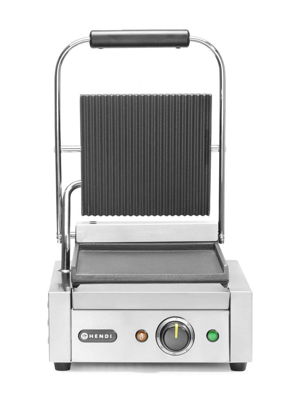 Hendi Klämgrill, Räfflad topp och slät botten, 230V/1800W