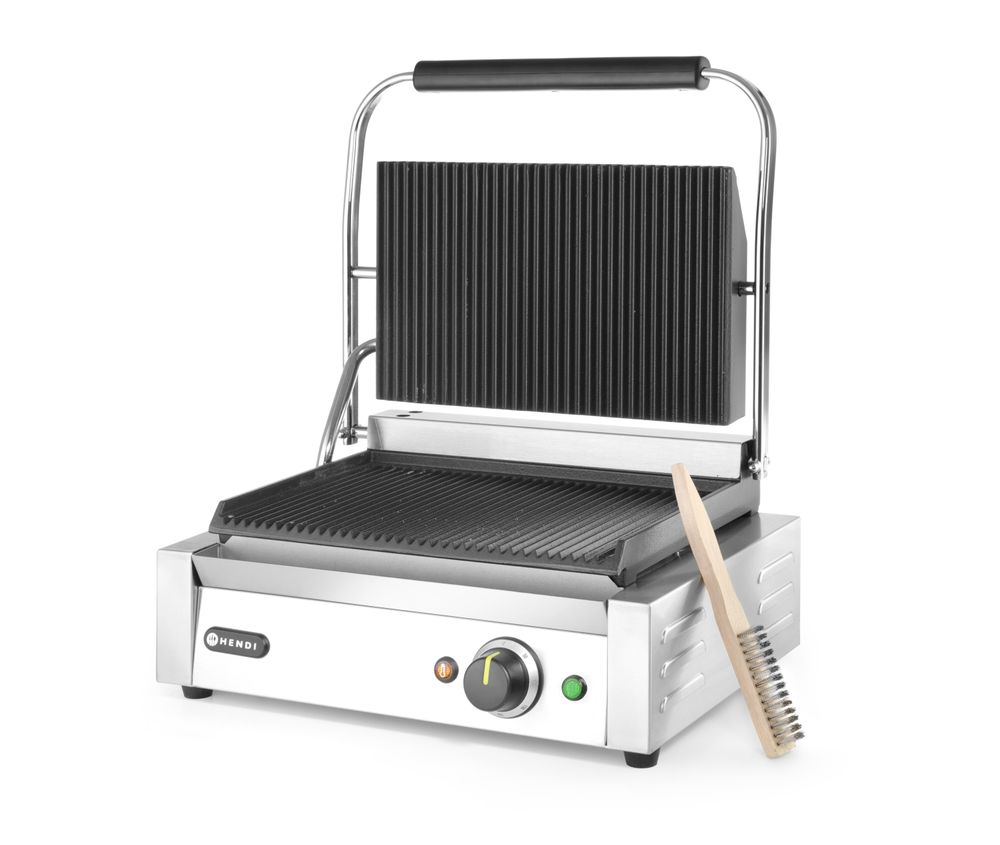 Hendi Klämgrill, Räfflad, 230V/2200W