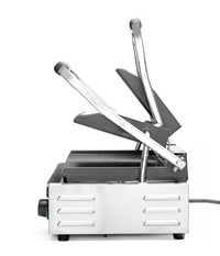 Hendi Dubbel Klämgrill, Räfflad, 230V/3600W