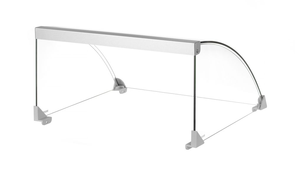 Glaslock för korvrullgrillar, HENDI, För korvrullgrill 9 (268605), 470x401x(H)250mm