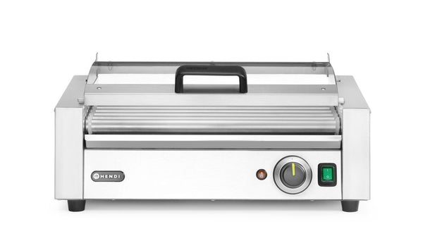 Sausage rolling grill, 1-zone with energy-saving cover