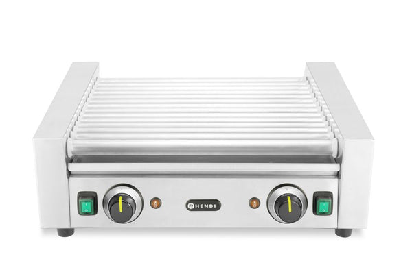Sausage rolling grill, 2 zones