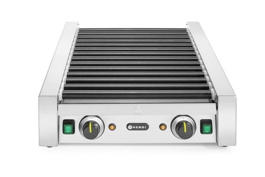 HENDI Korvrullgrill – 2 zoner, 14 rullar, 230V/1480W