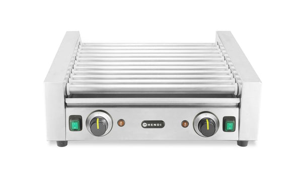 Sausage rolling grill, 2 zones