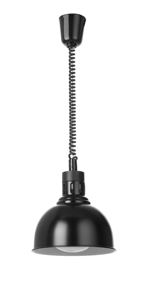 Rise and fall heat lamp, dome-shaped