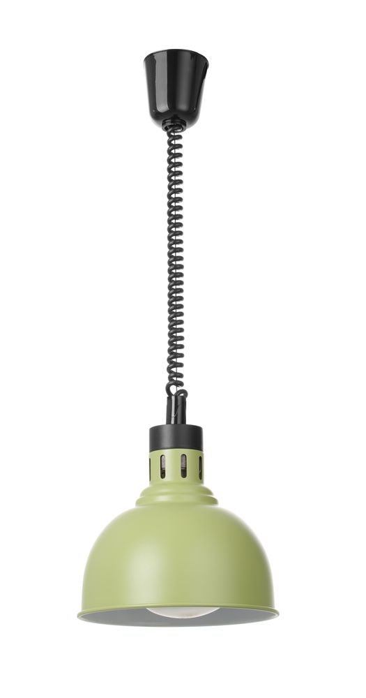Rise and fall heat lamp, dome-shaped