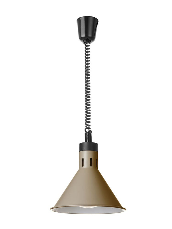 Hendi Beige konisk värmelampa med stigande och sänkbar effekt, 230V/250W